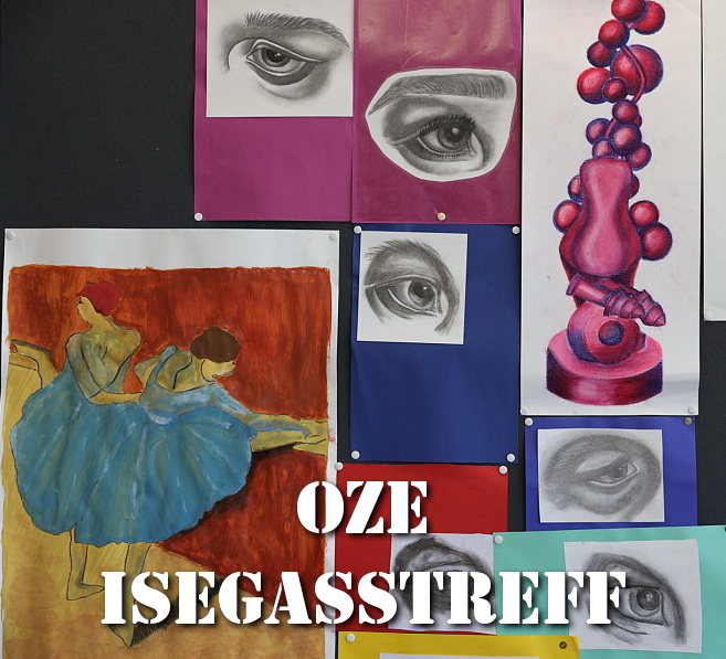 Bilder aus dem Unterricht Ausstellung Zeichnen BG Teil 1 Isegasstreff 21